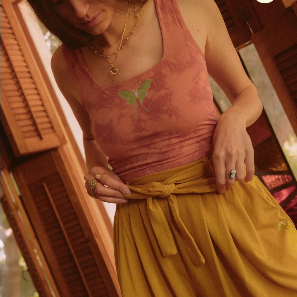 ISO Purusha people Luna moth square bra top